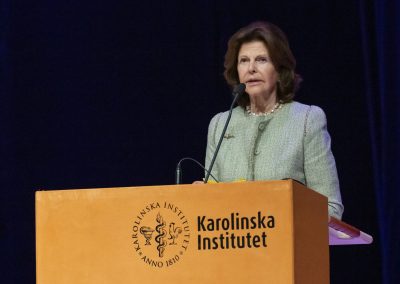 Her Majesty the Queen, holding a speech at the inauguration of the Congress.